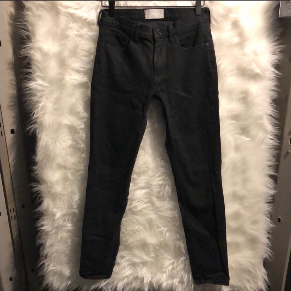 Everlane Black Mid Rise Skinny Jeans Size 26R